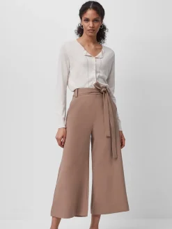 French Connection Brown Whisper Belted Culottes Discount