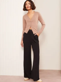 Friends Like These Black Elasticated Waist Trousers Clearance