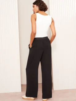 Friends Like These Black Elasticated Waist Trousers Clearance