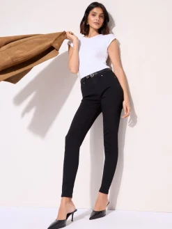 Friends Like These Petite High Waisted Jeggings Black Sale