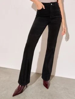 Friends Like These Bootcut Corduroy Trousers Black Outlet