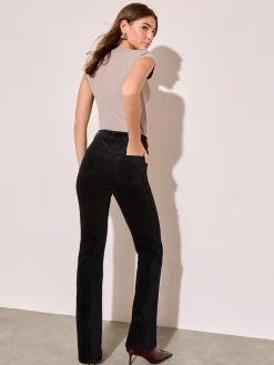 Friends Like These Bootcut Corduroy Trousers Black Outlet