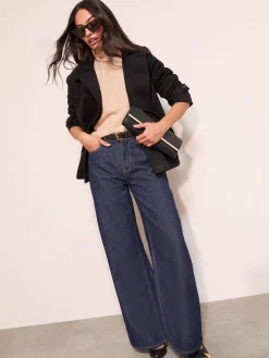 Friends Like These Short Belted Twill Collared Jacket Black Online