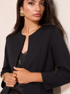 Friends Like These Black Black Seam Detail Jacket Best