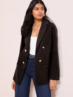 Friends Like These Edge To Edge Ponte Tailored Blazer Black Online