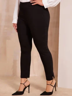 Friends Like These Black Curve Sculpting Stretch Slim Trousers Sale