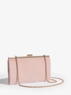 Friends Like These Blush Pink Suedette Occasion Clutch Bag New
