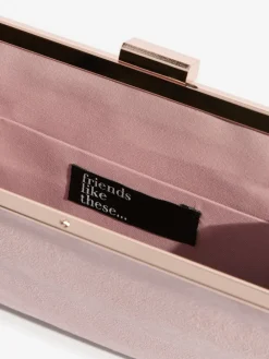 Friends Like These Blush Pink Suedette Occasion Clutch Bag New
