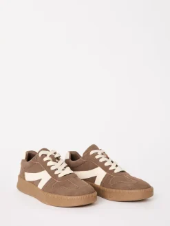 Friends Like These Brown Wide Fit Lace Up Retro Gumsole Sports Trainers Online