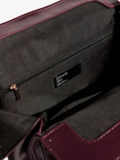 Friends Like These Padlock Pocket Bag Burgundy Red