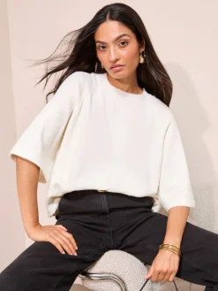 Friends Like These Cream Knitted Top New