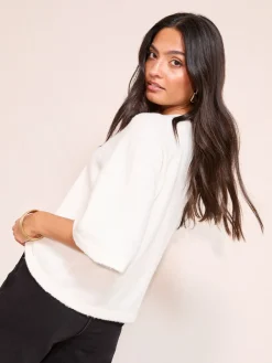 Friends Like These Cream Knitted Top New