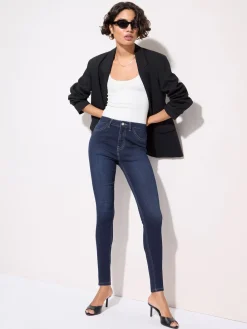 Friends Like These High Waisted Jeggings Dark Blue Outlet