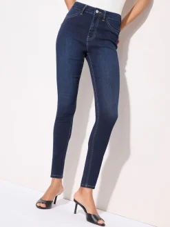 Friends Like These High Waisted Jeggings Dark Blue Outlet