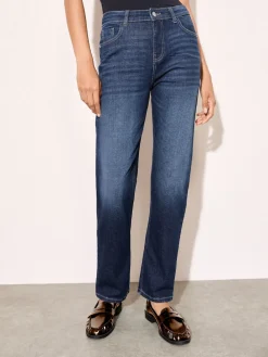 Friends Like These Petite Ankle Straight Leg Jeans Dark Blue Discount