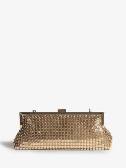 Friends Like These Chain Mail Clutch Gold Best