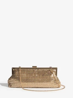 Friends Like These Chain Mail Clutch Gold Best
