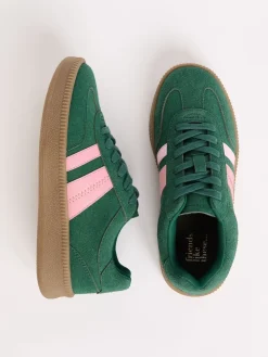 Friends Like These Green Standard Fit Lace Up Retro Gumsole Sports Trainers Sale