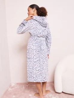 Friends Like These Grey Animal Maxi Robe Outlet