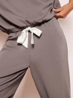 Friends Like These Premium Contrast Long Sleeve Pyjama Top Grey Best