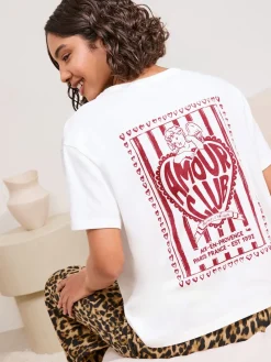 Friends Like These Leopard Valentines Amour Short Sleeve Pyjamas Sale