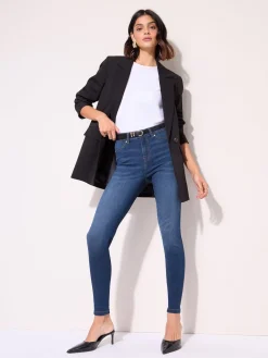 Friends Like These High Waisted Jeggings Mid Blue Outlet