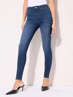 Friends Like These High Waisted Jeggings Mid Blue Outlet