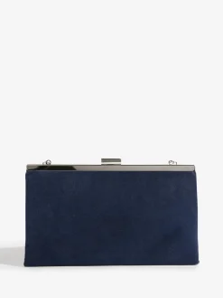 Friends Like These Navy Suedette Occasion Clutch Bag Clearance