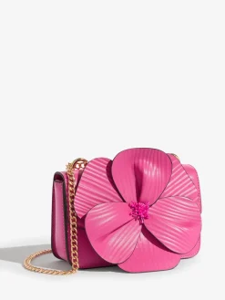 Friends Like These 3D Floral Chain Shoulder Bag Pink Discount