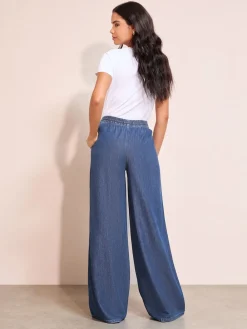 Friends Like These Rinse Wash Everyday Elastic Wide Leg Jeans Online