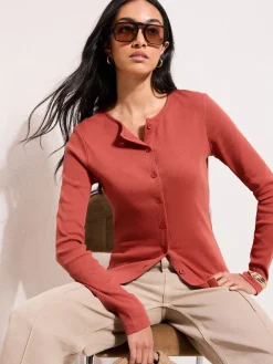 Friends Like These Rust Brown Cardigan Best