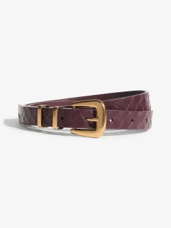 Friends Like These Belts 3 Pack Snake Print, Burgandy and Black Outlet