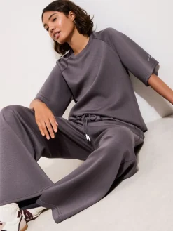 Friends Like These Taupe Studio Pleat Wide Front Joggers New