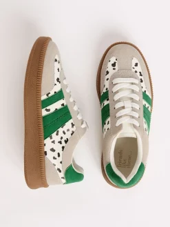 Friends Like These White Spot Standard Fit Lace Up Retro Gumsole Sports Trainers Clearance