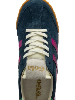 Gola Womens Elan Glitz Trainers Navy Fuschia Emerald Best