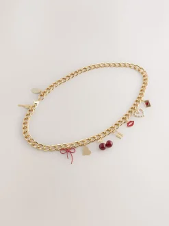 Next Gold Charm Chain Belt Online