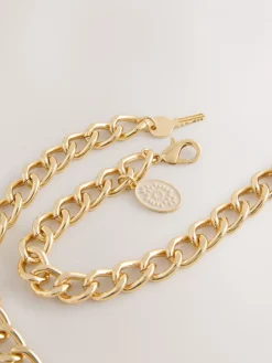 Next Gold Charm Chain Belt Online