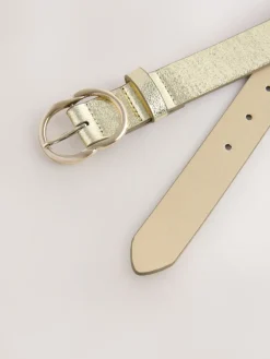 Next Regular PU Belt Gold Crackle Online