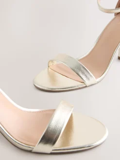 Next Gold Standard/Wide Fit Block Heel Sandals Discount