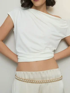 Next Chain Belt Gold Tone Pearl Bead Best