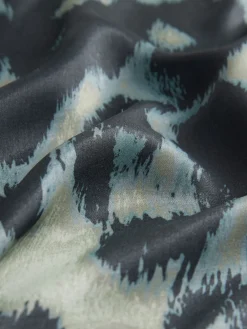 Next Satin Midi Skirt Green Animal Print Discount