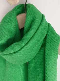 Next Green Midweight Wool Blend Scarf Sale