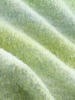 Next Boucle Stand Neck Pocket Jumper Green Spacedye Best