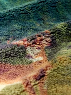 Next Printed Borg Fleece Top Green Woodland Scene