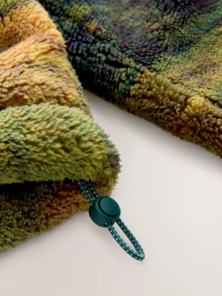 Next Printed Borg Fleece Top Green Woodland Scene