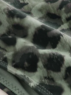 Next Green/Black Leopard Print Brazilian High Leg Bikini Bottoms Best