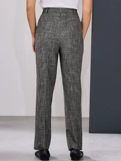 Next Green/Grey Check Slim Trousers Hot