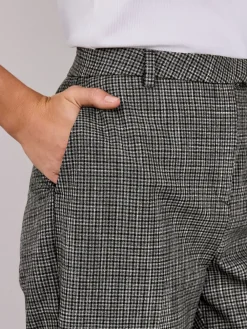 Next Green/Grey Check Slim Trousers Hot