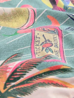 Next Green/Pink Lobster Conversational High Waist Print Bikini Bottoms Best