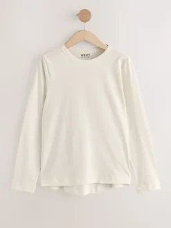 Next Green/Purple/Blue/Ecru/Pink 100% Cotton Long Sleeve T-Shirts 5 Pack Sale